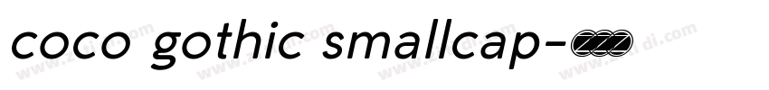 coco gothic smallcap字体转换